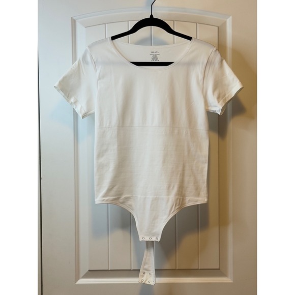 Shein Short Sleeve Bodysuit NWOT 3XL 4XL Snap Crotch Tummy Control Shapewear # - Picture 2 of 7